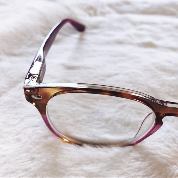 Lexi Purple & Brown Round Rim Reader Glasses - Picture 9 of 11